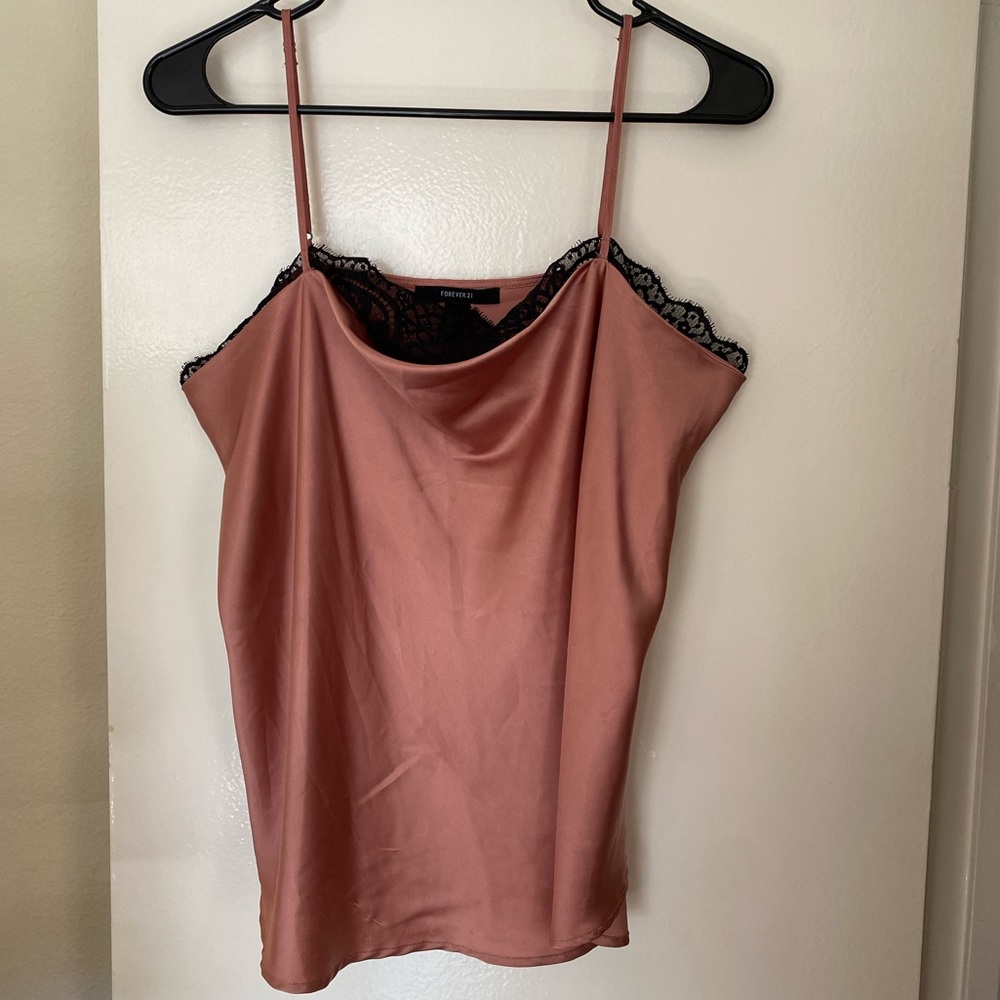 Satin with lace lining women’s shirt